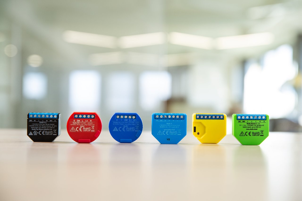 Shelly 1 Shelly 2.5 Shelly 1PM Shelly 1L Shelly RGBW Shelly Dimmer 2