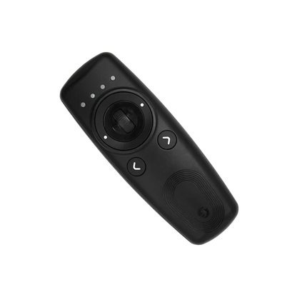 Black remote control on a white background | Lykalyte