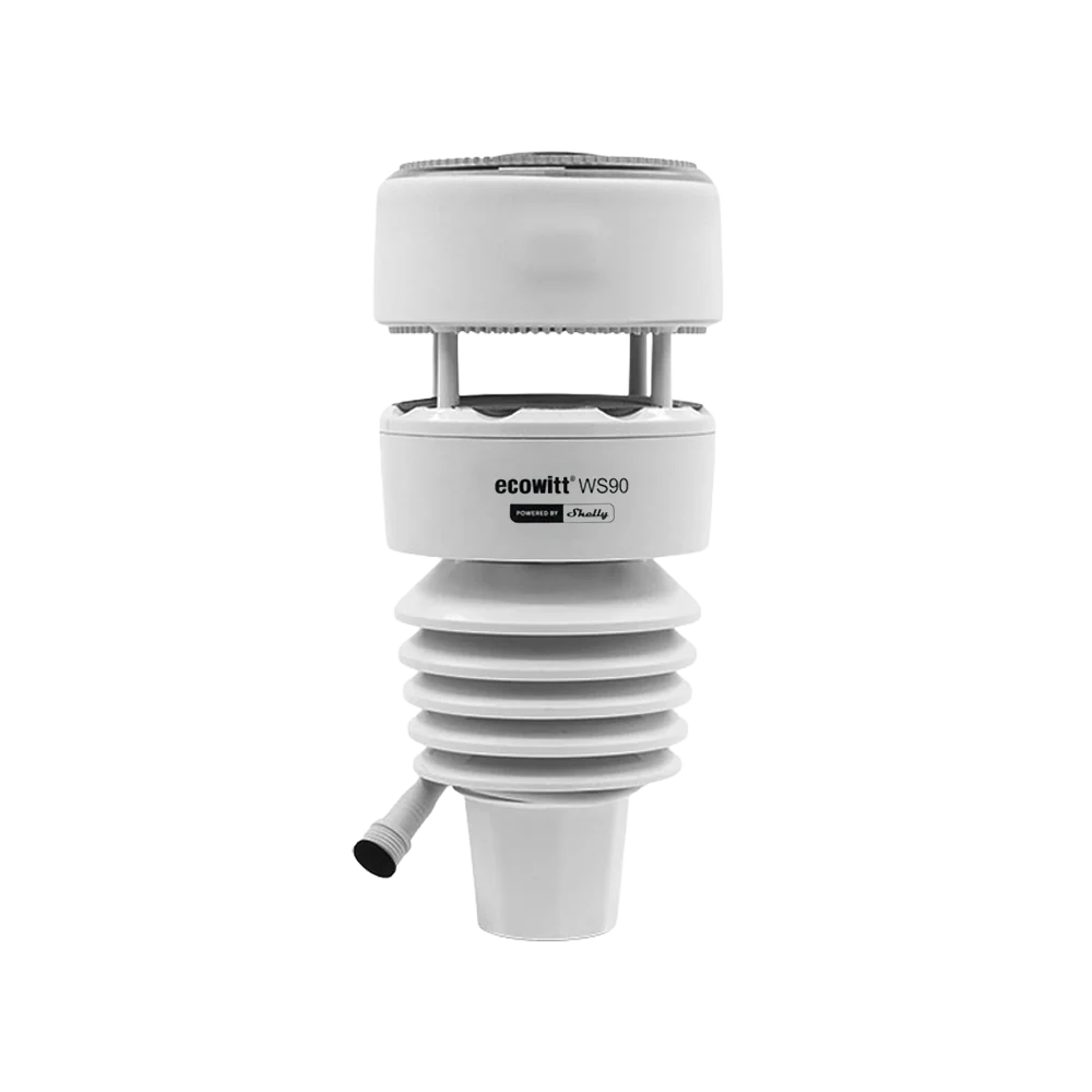 White weather station with 'ecowitt' branding on a white background | Lykalyte