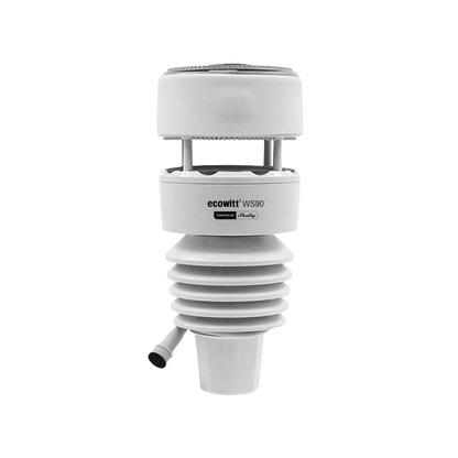 White weather station with 'ecowitt' branding on a white background | Lykalyte