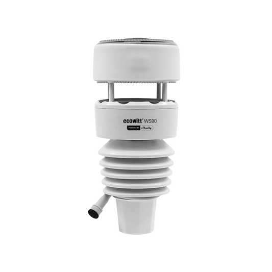 White weather station with 'ecowitt' branding on a white background | Lykalyte